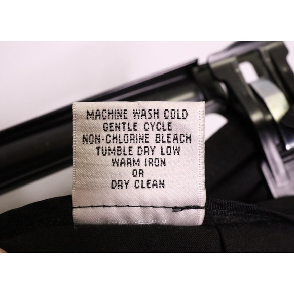 Talbots Skirt Petites 8P Black Stretch Knit Flare Knee Length Career Vintage - Picture 10 of 10